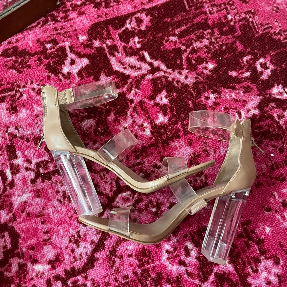 Clear heels